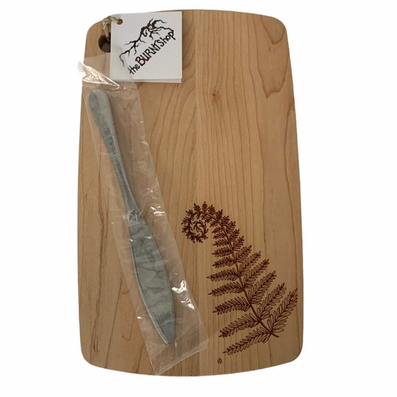 NWT Denise O' Reilly Cheese Board Knife Gift Set Fern Hostess Housewarming Gift - Picture 2 of 12